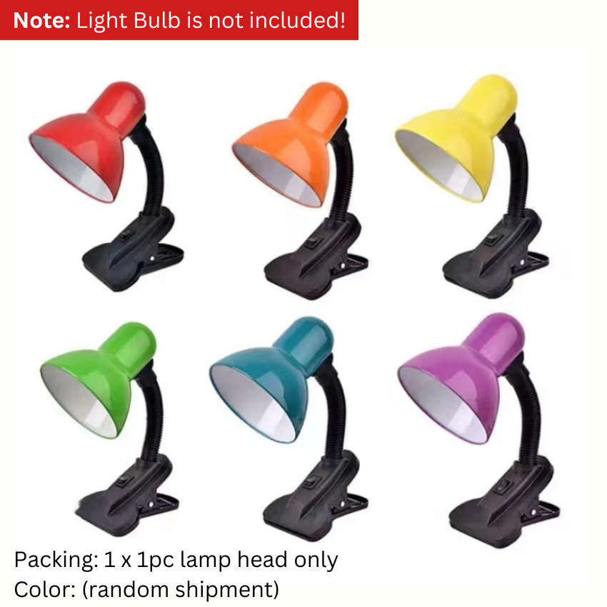 Portable clip desk lamp shadetable lampsbedside lampstudy lamplamp holderwith switchcoversschool & office toolsBINLU