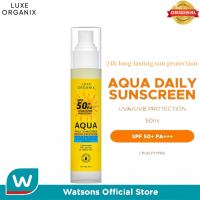 Luxe Organix Aqua Daily Sunscreen SPF50+ PA+++ for UVA/UVB Protection Broad Spectrum