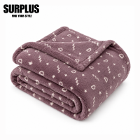 Surplus Home Style Ultra-Soft Printed Micro Coral Fleece Blanket