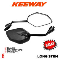 Keeway CS 110 | LONG STEM SIDE MIRROR BLACK DAHON TYPE UNIVERSAL 052