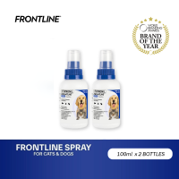 Frontline Spray 100ml x 2 Bottles Anti Tick and Flea Spray Anti Itch Pulgas Garapata Safe For Lactating and Pregnant Dogs No Prescription Required
