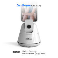 SriHome SH006 AI Camera 355° Smart Live Object Tracking Holder For Livestreaming / Vlogging / Presentations / Group Photos (White)