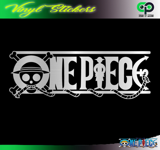 One Piece Logo 001 - One Piece / onepiece Vinyl Sticker ( For Laptop / Motorcycle / Tricycle / Car / Van / Computer / Tumbler Etc.) Indoor / outdoor