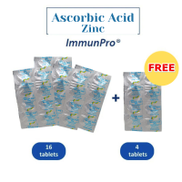 Unilab SULIT PROMO: Buy ImmunPro 16 Tablets Get Free 4 Tablets Ascorbic Acid with Zinc