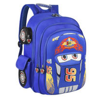 Sinered kindergarten baby Korean style cartoon boy backpack childrens Car backpack 3-12 years old