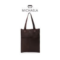 MICHAELA Re-Nylon Tote Bag Spacious for 14 Laptop Folder Zip Totes for Office School MHB17006 2L