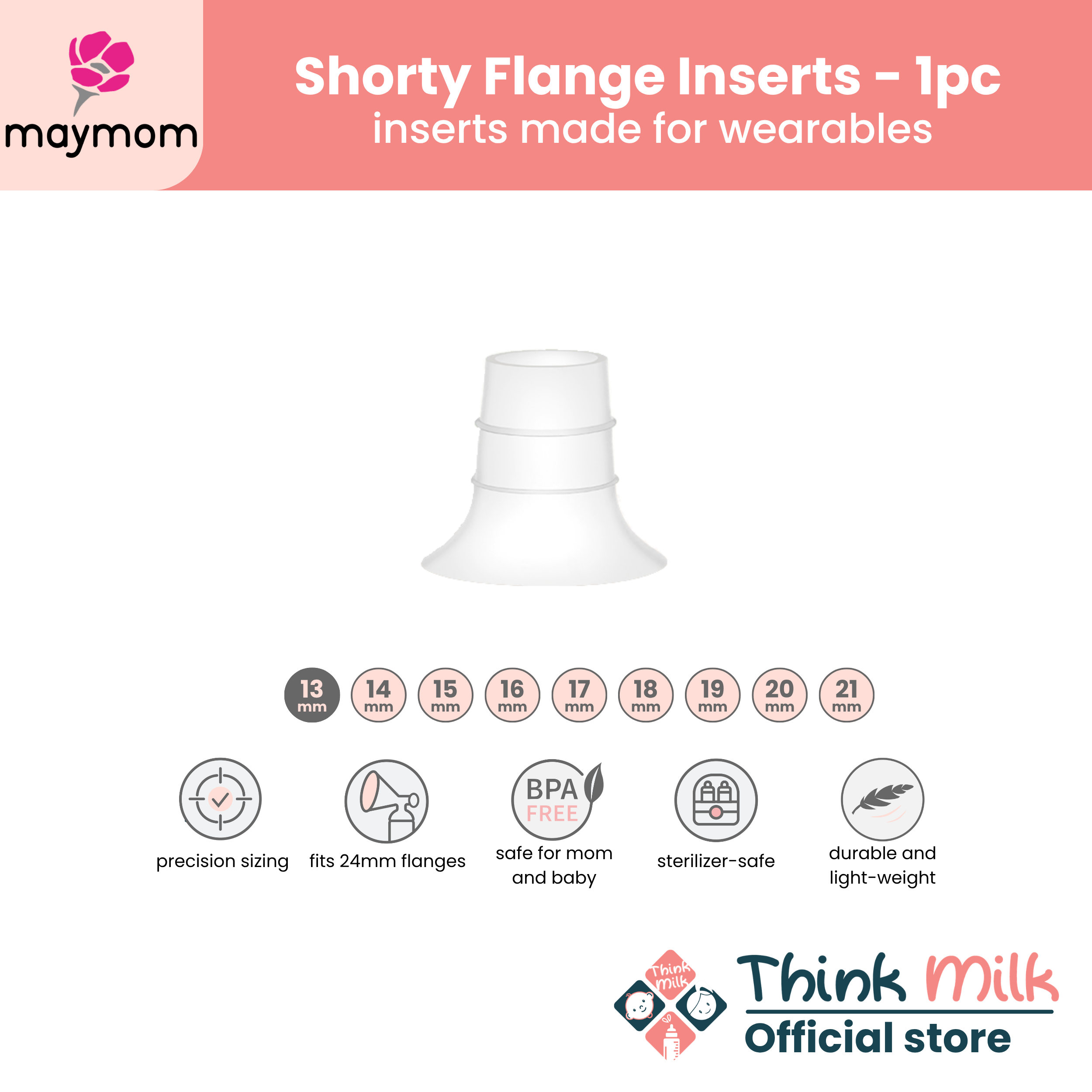 Maymom Shorty Flange Inserts
