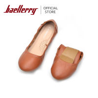 Baellerry Women Ballet Flats Fashion Folding Soft Leather Loafers Slip On Woman Luxury Brand Ballerina Flats Wedding Party Shoes