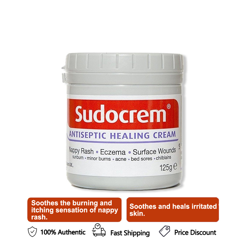 Authentic Sudocrem Antiseptic Baby Skin Healing Cream Nappy Rash Relief (Made in Ireland)125g