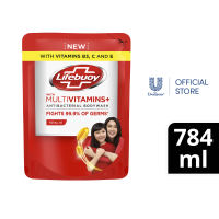 Lifebuoy Antibacterial Body Wash with Multivitamins+ Total 10 784ml Refill