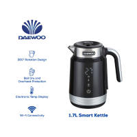 Daewoo Electronic Appliances 1.7L Electric Kettle Wifi Connectivity Black 220-240V~ 1850-2200W 50-60Hz DEK-D17LBK