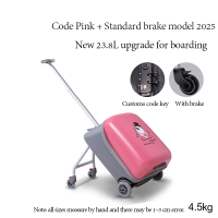 BoldEdge Kids Ride Suitcase Luggage Spinner Wheels Children Travel waterproof maleta Hand carry case
