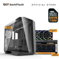 darkFlash Arcee DY470 Three-side glass panel designed  support Back-connect motherboard Luxury Dual Chamber  ATX  PC Case