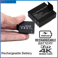 Letsview 3.7V Li-ion Replacement Battery 1050mAh Sports Action Camera Battery/A7 Action Cam HD 1080P Action Camera