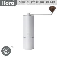 Hero S01 Coffee Bean Hand Grinder | Stainless Steel Conical Burr | 25g Bean Capacity | Chestnut Brown Black Silver