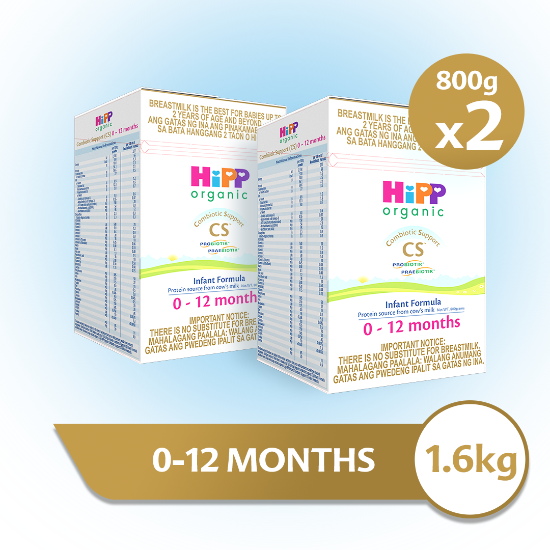 HiPP Organic CS Infant Formula 0-12 Months 1.6 kg (800gx2)