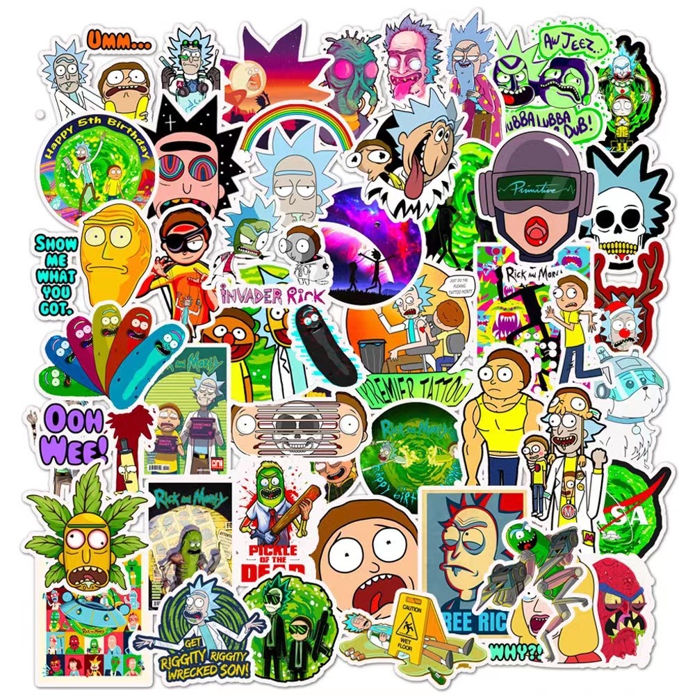 xs274-50 pcs Graffiti Waterproof Sticker
