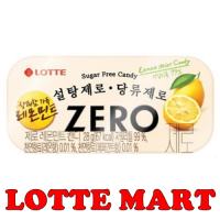 LOTTE ZERO SUGAR FREE CANDIES PEPPER MINT 28G // LEMON MINT 28G // PEACH MINT 28G LOTTE MART