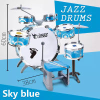 Bansid Children Kids Jazz Drum Set Musical Instrument Kids Toy For Boys Kids Toys For Girls Mini Jazz Drum Kit: Interactive Percussion Toy for Kids Musical Development & Wisdom Growth