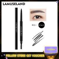 LAMUSELAND 5 Colors Long-lasting Double-headed Autorotation Eyebrow Pencil