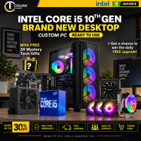 [ INTEL I5 10TH GEN PC BUILD - EXPERT ] Intel Core i5 10400F RGB Gaming Custom Desktop | With Freebies | GTX RTX Graphics Card | RX Intel Arc Videocard | Ready to Use | Plug and Play | High Quality CPU | Office Online Class Work | Collinx Computer