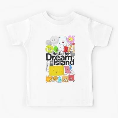 Children BFDI Poster T-Shirts Kids Tops Girls Boys Short Sleeve Baby casual Clothes