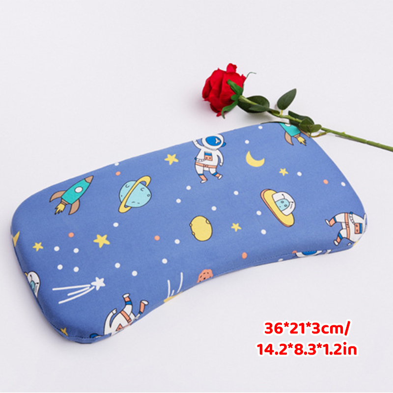 COD Children Memory Foam Pillow Core Infant Shaped Nap With Pillowcase Cartoon Student One