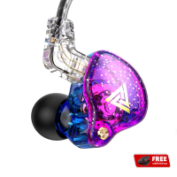 QKZ AK6 Pro 1DD Dynamic Earphones HIFI Bass Earbuds In Ear Monitor Earphones Sport Noise Cancelling Headset with Microphone Removable Cable