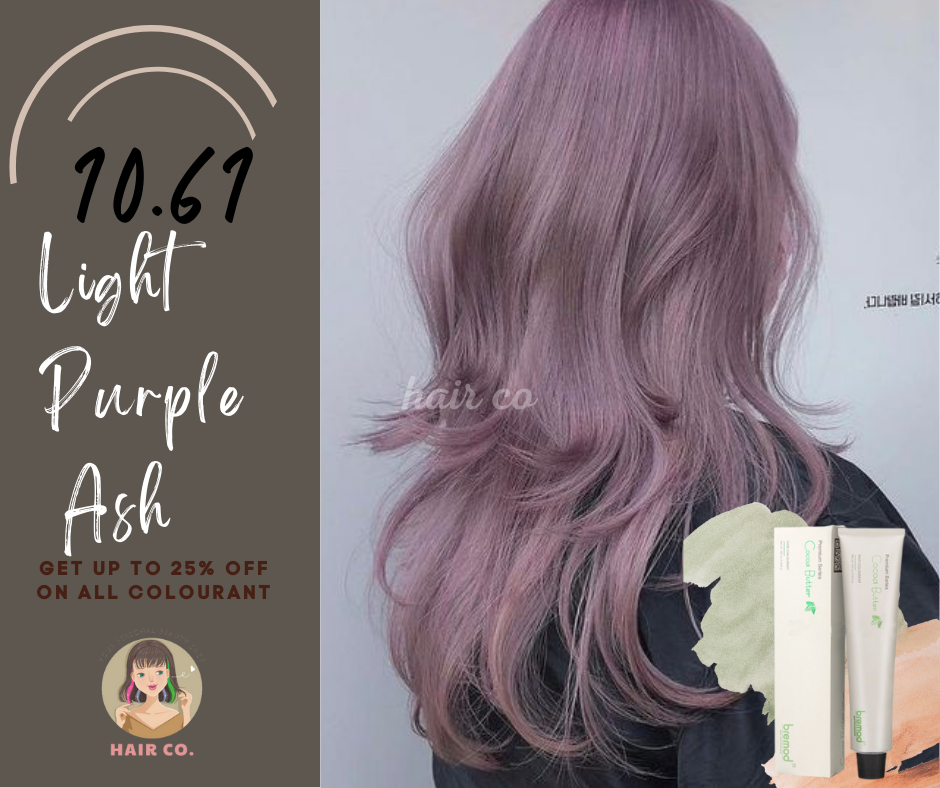 10.61 Light Purple Ash Bremod Premium Hair Color 100Ml | Lazada Ph
