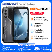 Blackview Oscal PILOT 1 Rugged phone 6.67-inch HD+ 90Hz Display 15000mAh 5W BOX Speaker 6GB 256GB Helio G81 CPU NFC Cellphone Global version