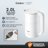 Gaabor Stainless Electric Kettle 2L 1500W Power Fast Boiling with Anti-burnout Protection Automatic