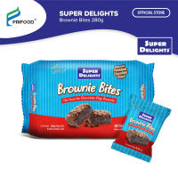 Super Delights Brownie Bites Chocolate 280g | Soft & Moist Brownies | 14g x 20 Packs