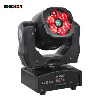 SHEHDS LED 90W Laser Beam Wash RGBW Moving Head Light for DJ Karaoke Electronic Music Live Disco Stage KTV Wedding Party Lighting Home Dance Bar Show