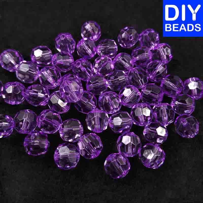 Diy Beads Rough Beads Dark Violet #36 (250grams)
