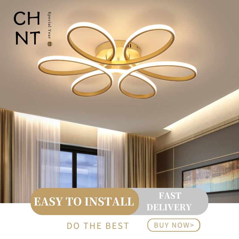 Chandellier ceiling lights for living room Modern design Three-Color LED Change Ceiling Light Chandelier For Living Room Dining Light Bedroom Chandelier Ceiling Lights