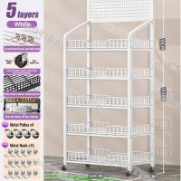 【24 Hours Shipped】Supermarket Shelves Snack Shelf Grocery Rack 5 Layers Display Rack For Store Kitchen Rack