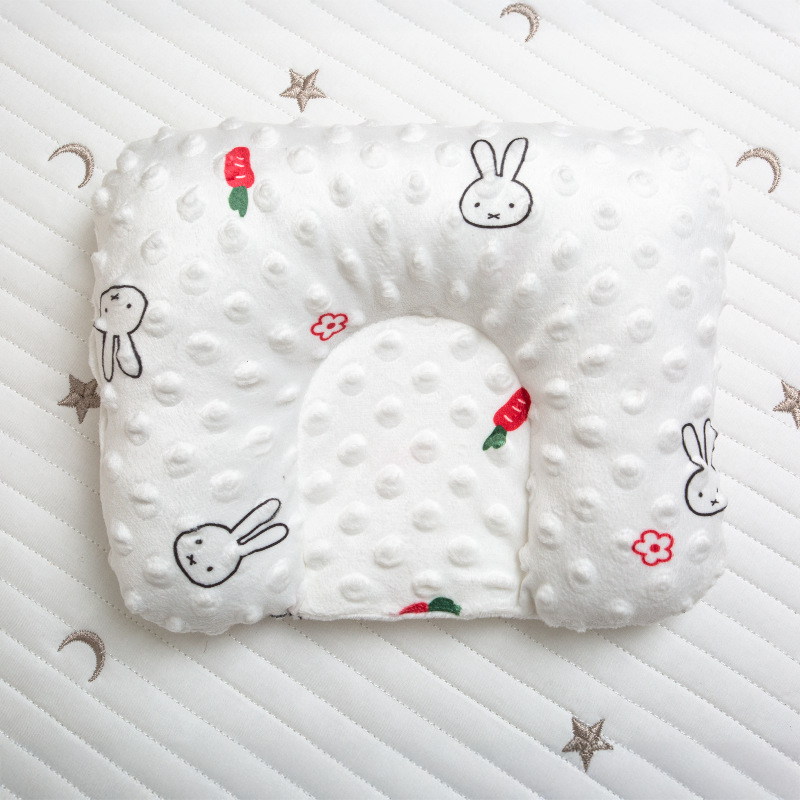 Phanqy Baby Pillow Head Support Cotton Bubble Sleeping Pillow 0-6 Yers Head Positioner