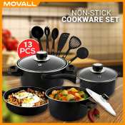 Non Stick Cookware Set with Kitchen Tools - 13 pcs