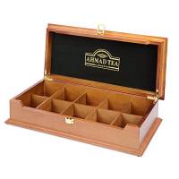Ahmad Tea Wooden Box with 10 Assorted Tea Flavors 100 Teabags