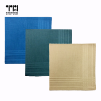 99.9 3s 6s 12s 24s Plain and Checkered Handkerchief Assorted Good Quality Cotton Fabric School/Office Use Handkerchief for Unisex [595B/595D/595LB]
