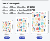 Honeycare dog training pads pad pee pad and puppy training pads quick drying surface super absorbent pads for dogs