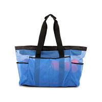Large Mesh Beach Bag with Multiple Pockets and Pockets Picnic Bag Swimming Fitness Tote Bag