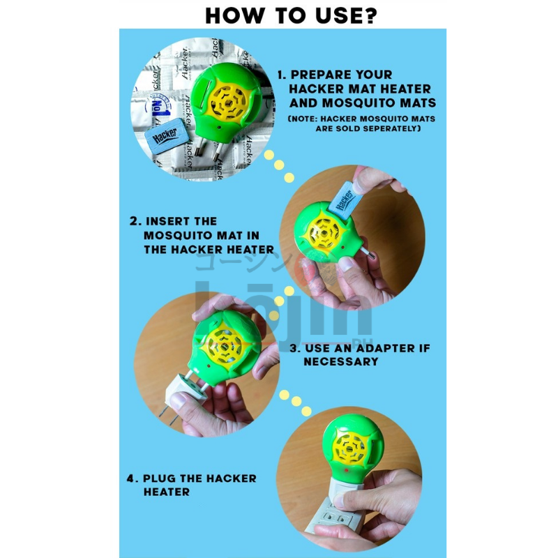 Kojin • Hacker Electric Mosquito Repellent Mat Heater review and price