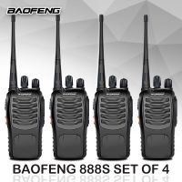 Baofeng BF 888S set of 4 Walkie Talkie Portable Two Way Radio UHF Transceiver