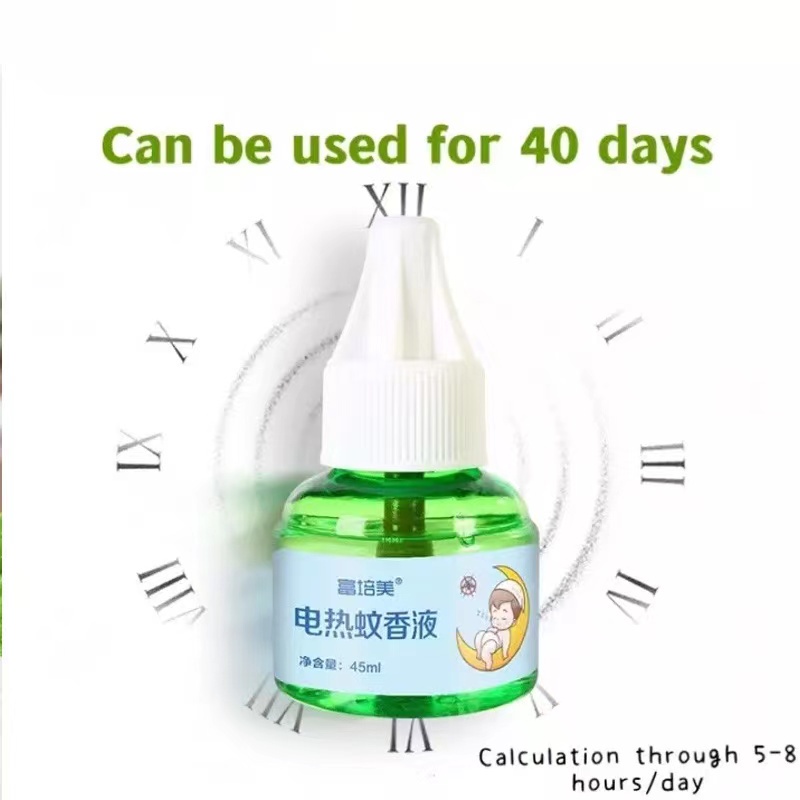 6 Liquid+ 2 Plug Set Electric Mosquito Repellent Liquid with Heater Odorless Non-toxi Safe for Pregnant Baby Kids