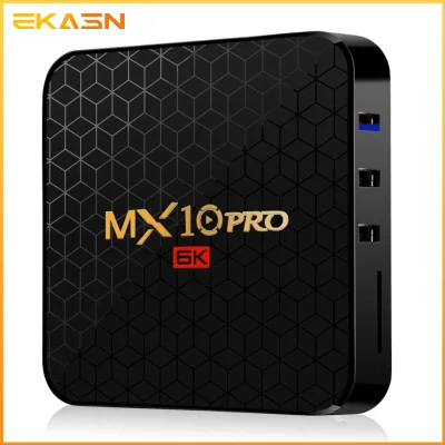 MX10 PRO Smart TV Box Android 9.0 Allwinner H6 UHD 4K Media Player 6K Gambar Decoding 4GB+64GB 4G+32GB 2.4G WiFi 100M LAN USB3.0 H.265 VP9