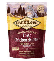 Carnilove Into The Wild Grain-Free Potato-Free Fresh Chicken & Rabbit Cat Dry Food