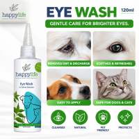 Eye Wash for Dogs & Cats – All-Natural Saline Solution Gently Cleanses Soothes Irritation Tear Stain Remover Antibacterial Drops for Itchy Infected Eyes Vitamin-Enriched & Safe for Pets