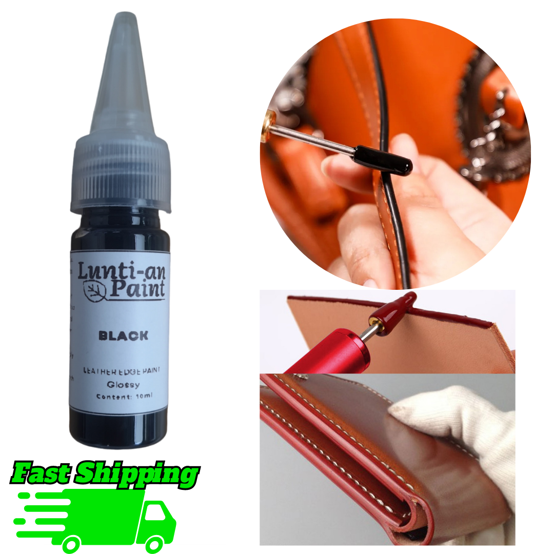 Lunti-An Smaller Size (10ml) Rubber Lining Coat - Edge Paint Malapot High Viscosity with Pointed Tip Cover for Easy Application for your Leather Bags Furniture and other Leather products