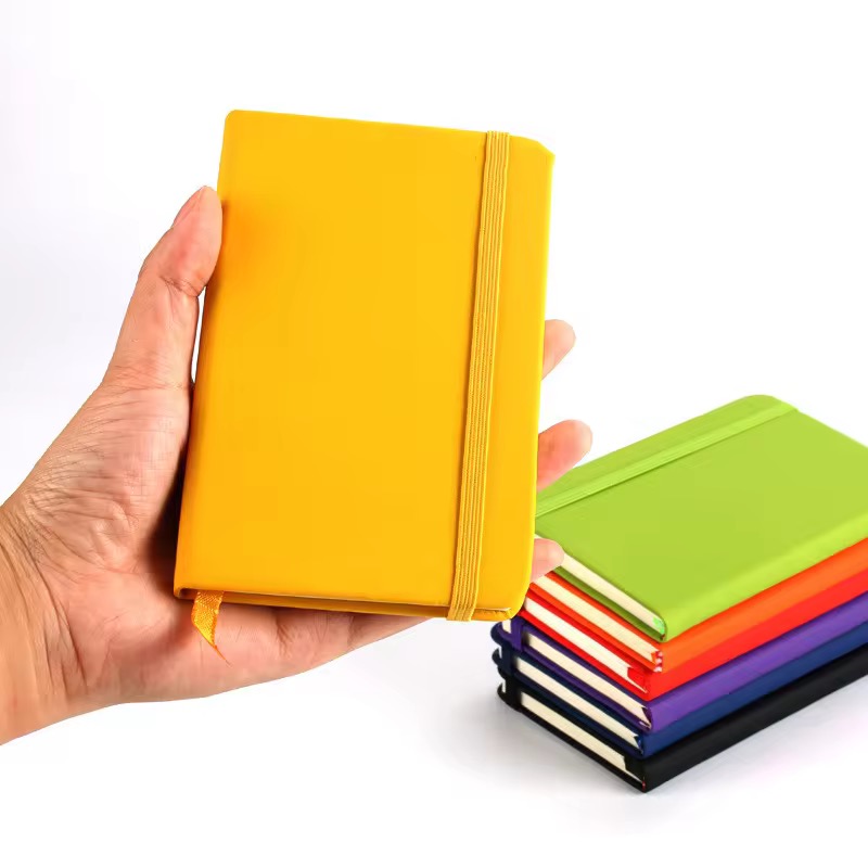 {Pocket Size}{A6 Size}Stationery Moleskin Rubber Diary Strap Notebook w/ Strap String Lock